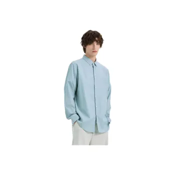 WILD LEADER Shirts Men Moss Trace Green[CW51585A35]