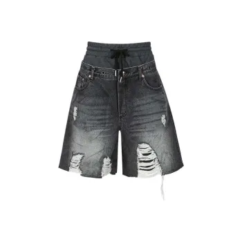 ANDERSSON BELL SS24 Denim Shorts Women's Washed Black