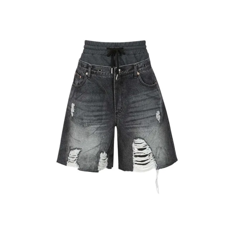 ANDERSSON BELL SS24 Denim Shorts Women's Washed Black-0