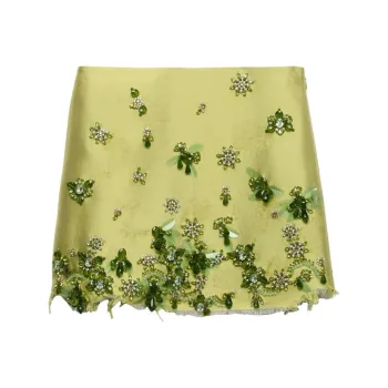 PRADA Casual Short Skirts Women's Fern Green