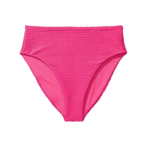 Victoria's Secret PINK Mix & Match High-Waist Full-Coverage Bikini Bottom / FP Swimming Shorts Women's Pink