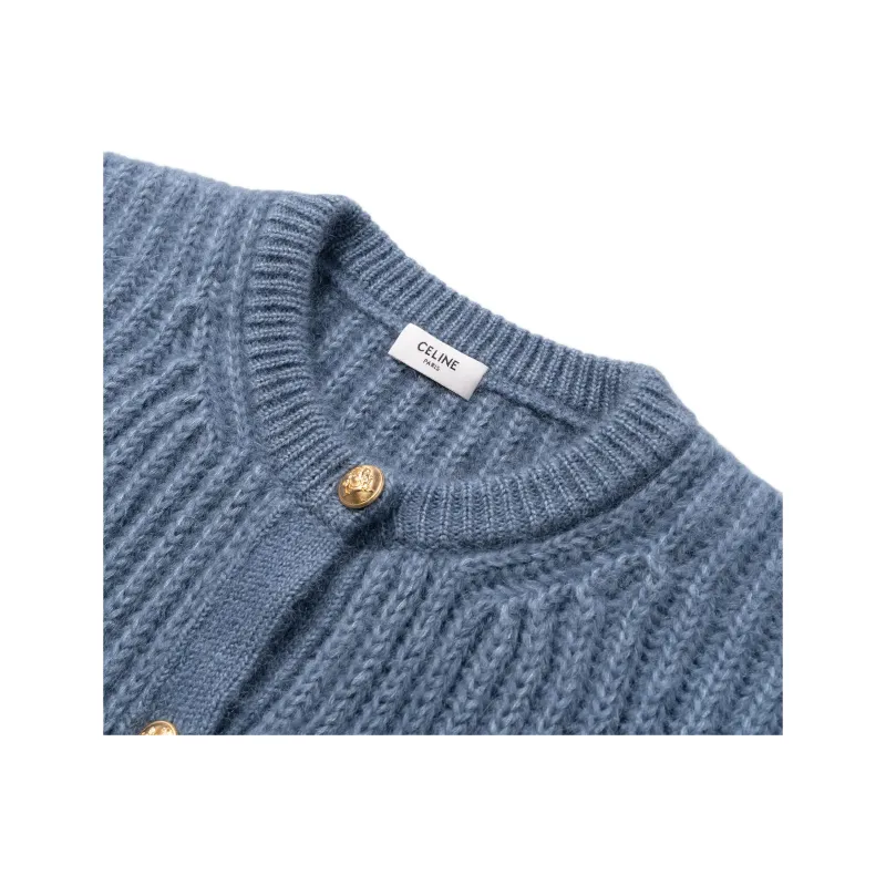 CELINE SS22 Sweater Women's Steel Cyan-2