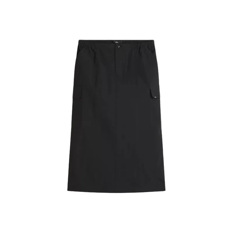 Vans Riley Parachute Cargo Skirt Casual Long Skirts Women's Black-0