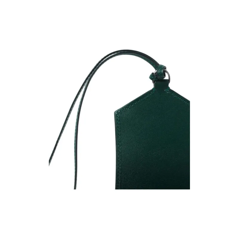 MONTBLANC Meisterstuck Grain Cow Leather Luggage Tag Bag Accessory Men's British Green-4