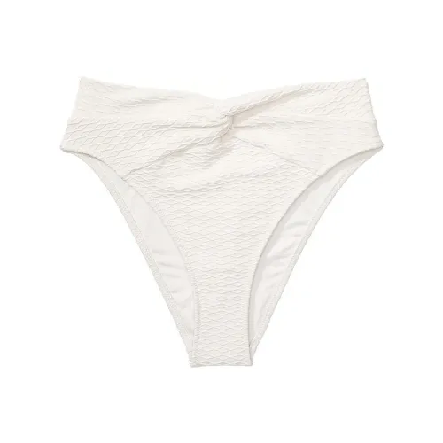 Victoria's Secret PINK Mix & Match High-Waist Twist Cheeky Bikini Bottom/CW Swimming Shorts Women's Coconut White