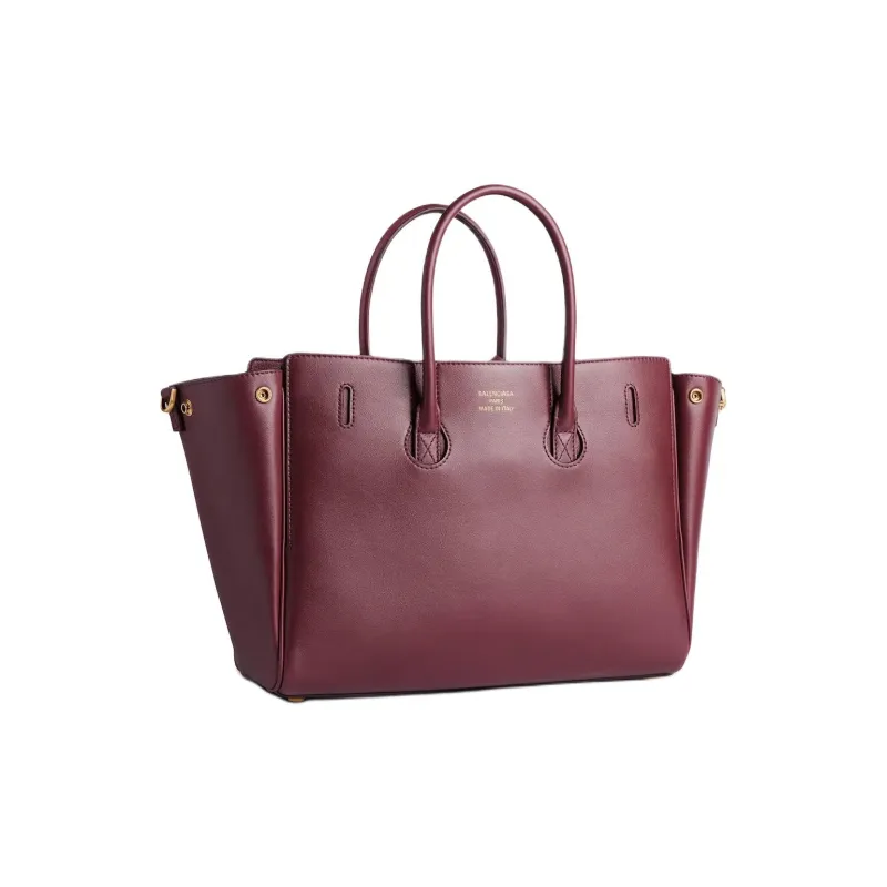 Balenciaga Bel Air Calfskin Tote Bag, Shopping Bag, Shoulder Bag, Crossbody Bag, Handbag Trumpets Women's Dark Burgundy-2
