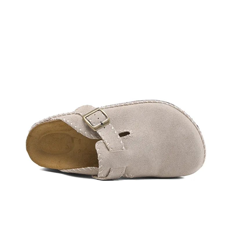IZEIZIG Cork Sole Stitching Quiet Odor Resistant Abrasion Resistant Slip Resistant Quick Dry Closed Toe Slippers Unisex-2