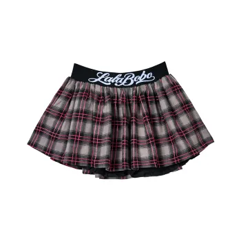 LALABOBO Casual Short Skirts Women's Gray