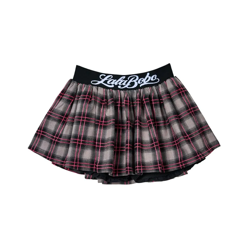 LALABOBO Casual Short Skirts Women's Gray-0