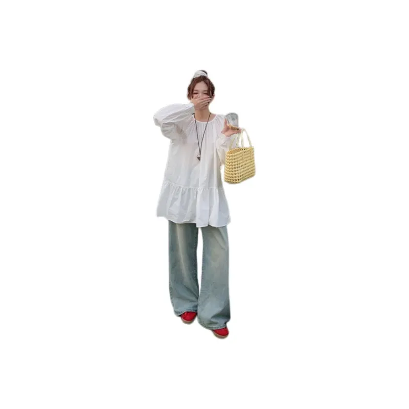 Mu Xiao Xin Long Sleeved Dress Women's-0