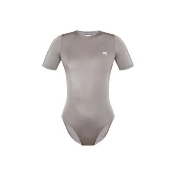 Balenciaga Open Back Swimsuit 'Dark Silver'