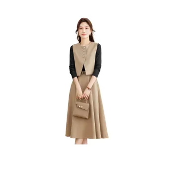 TERRE BLEUE Skirt Set Women's Khaki
