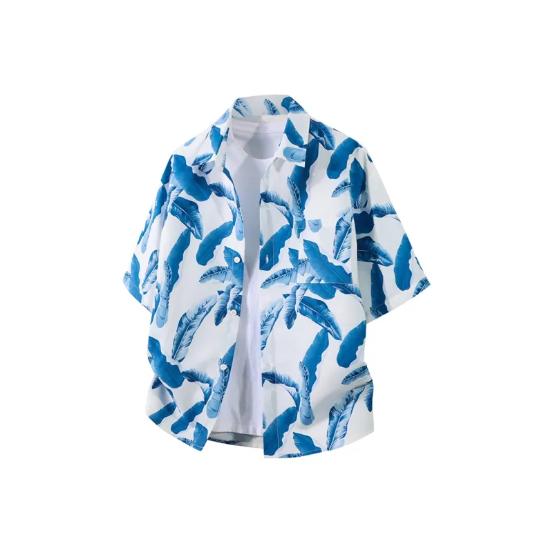 APUNCHLINEWORKSHOP Summer Hawaii Style Shirt Men's-4