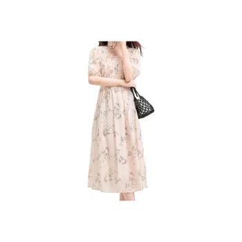Emodues Casual Long Skirts Women's Pink