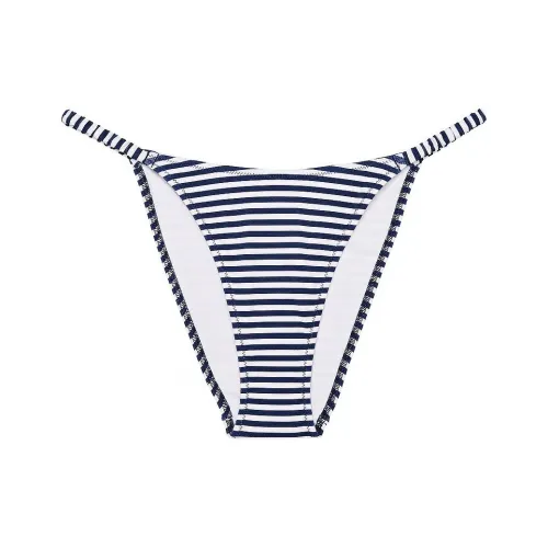 Victoria's Secret PINK SCRUNCHIE STRING BIKINI BOTTOM / ST Swimming Shorts Women's Stripes