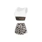 Pure White Tank Top (with Pads)+Wild Party Boxer Shorts