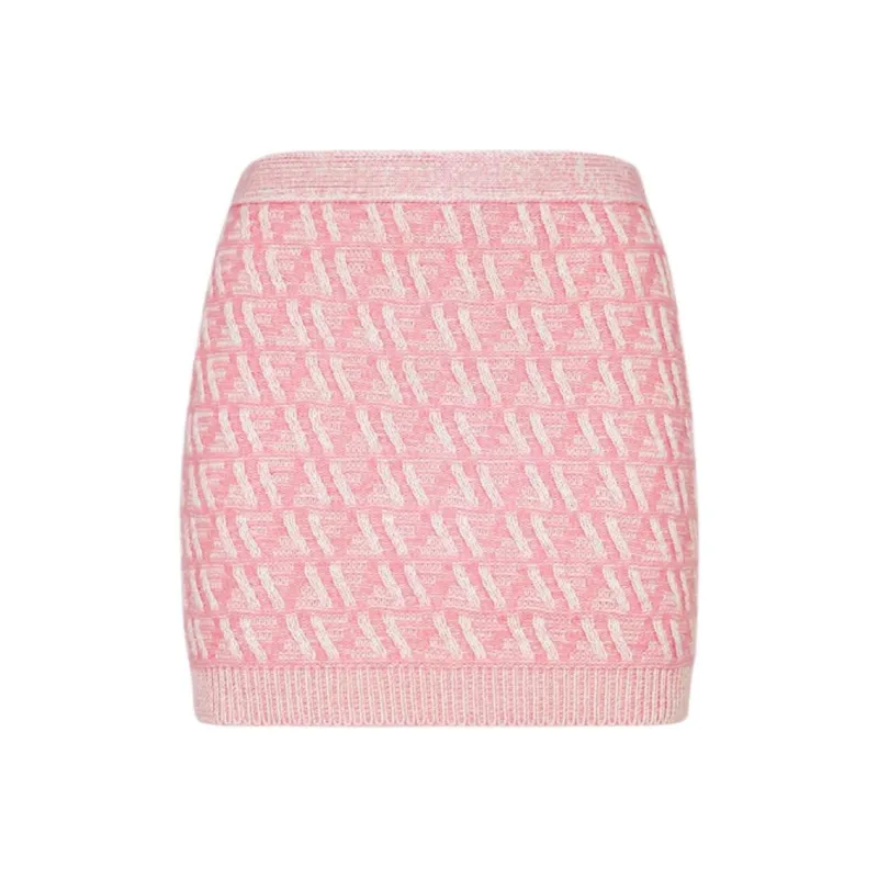FENDI Casual Short Skirts Women's Pink-0