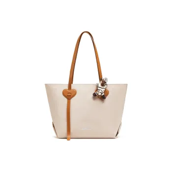 Teenmix Fabric 3 Pack, Pappa Zebra Shoulder Bag Large Size Unisex White Apricot