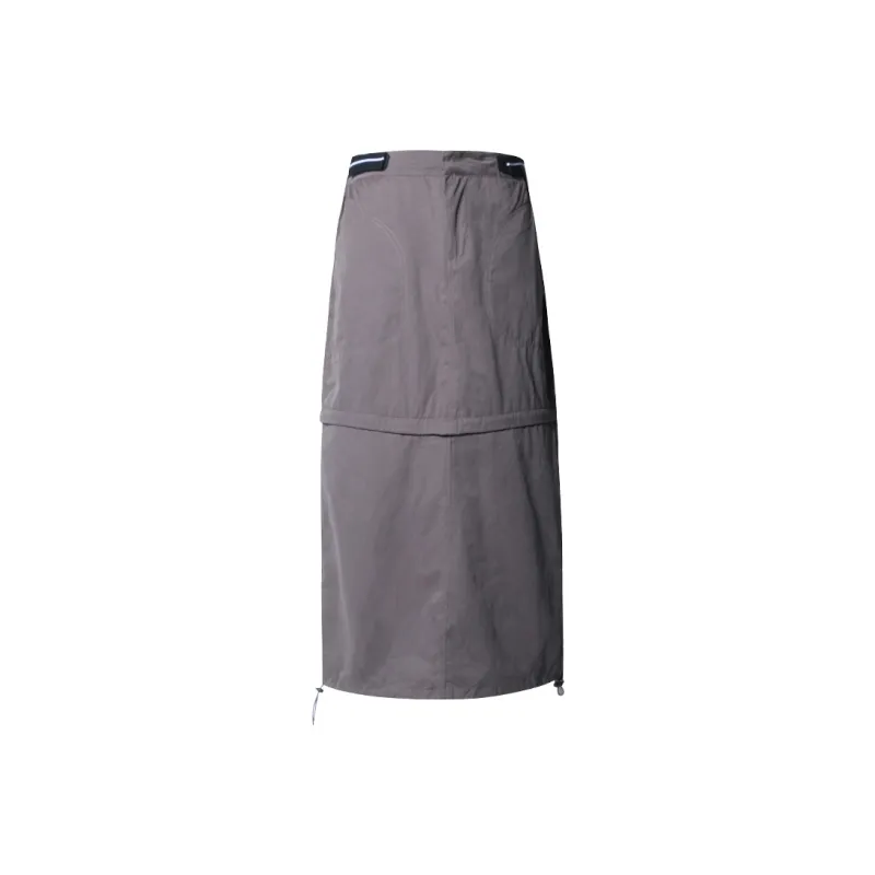 ZRZV Casual Long Skirt Women's Space Gray-0
