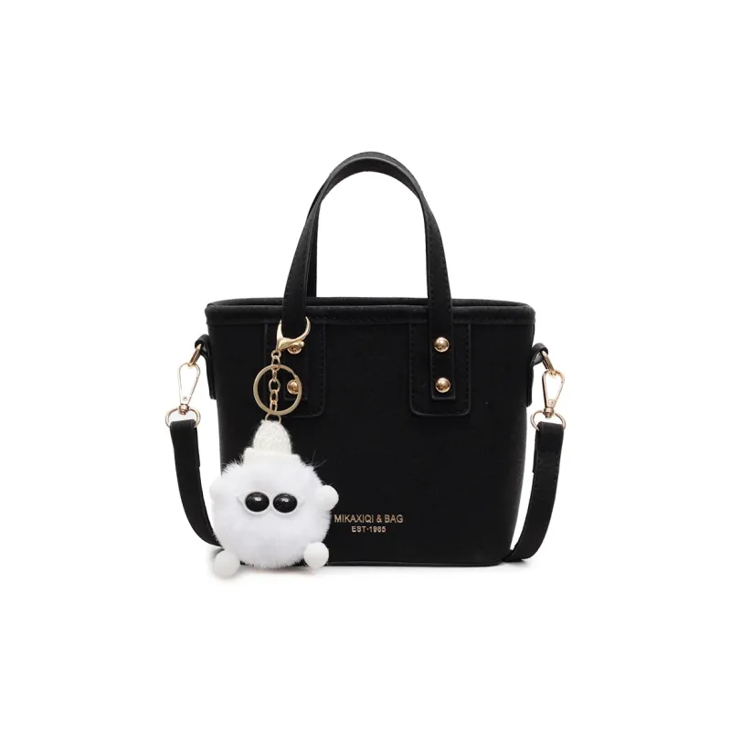 TOUTSEUL YOLO Pu Crossbody One Shoulder Handbag Women's Ecru/Black/Pink/Coffee-4
