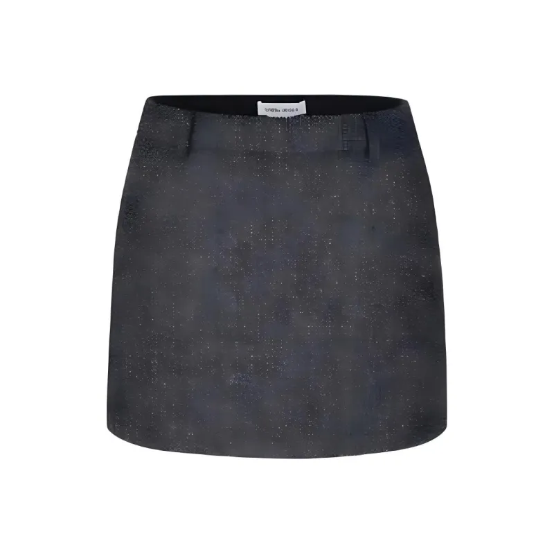 URBAN REVIVO Casual Short Skirts Women's Heather Gray-0