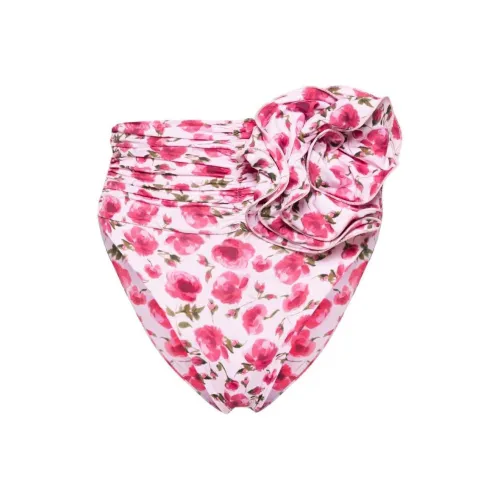 Magda Butrym Rose-print Bikini Bottoms