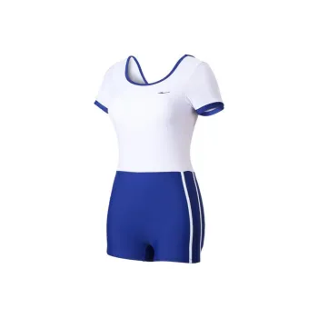 Erke One-piece Swimsuit Women's Blue White