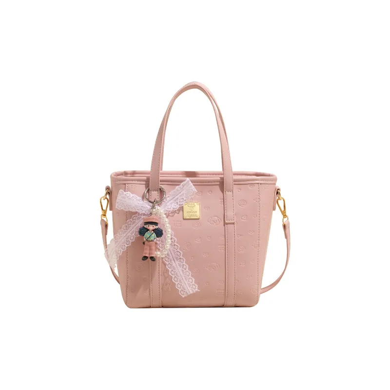 TOUTSEUL YOLO PU One Shoulder Handbag Women's White/Black/Blue/Pink-17