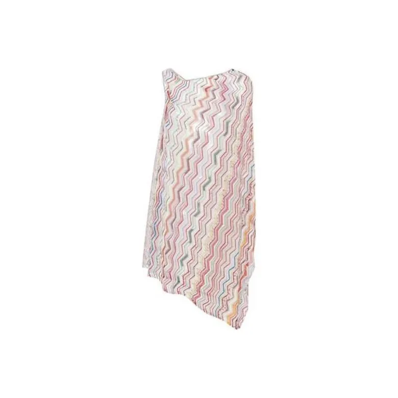 MISSONI Zigzag-Knitted Metallic Thread Cover-Up-0