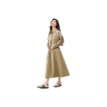 VIMLY Skirt Set Women's Green Khaki