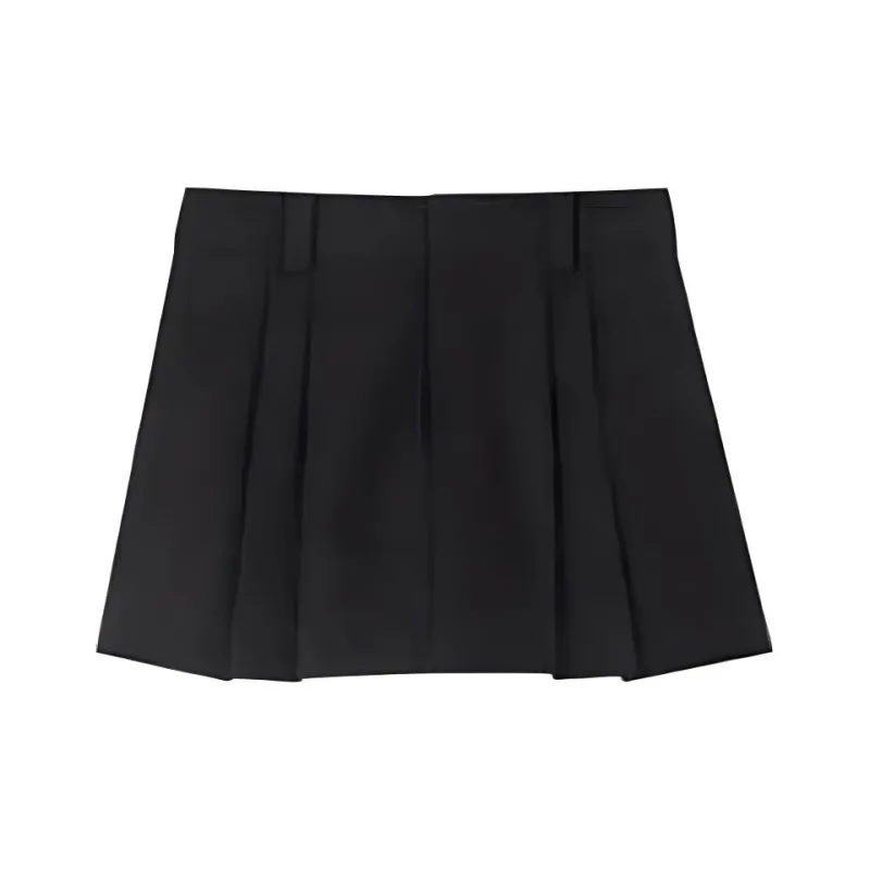 Orange Desire Casual Short Skirts Women's Elegant Black-0