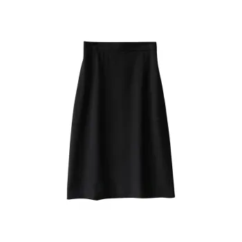 SHALLOW STREAMS Casual Long Skirt Women's Black