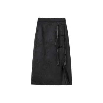 TOUCH Casual Long Skirts Women's Black