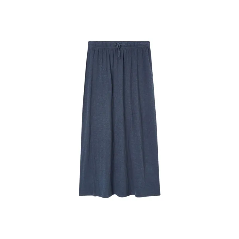AMERICAN VINTAGE A.M SS24 JUPE FEMME SULLY Casual Long Skirts Women's Marine Blue-0