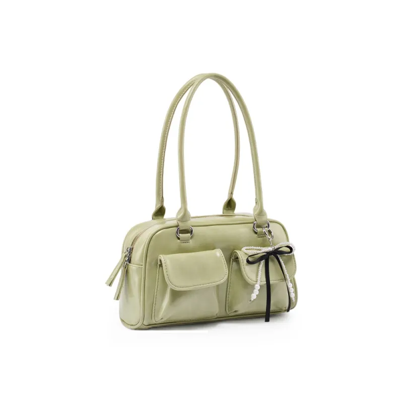 Old Man's Head Polyurethane Synthetic Leather Shoulder Bag Women's Multicolor-8