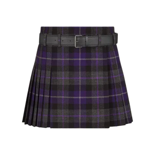 DIOR FW24 Casual Short Skirts Women's Purple