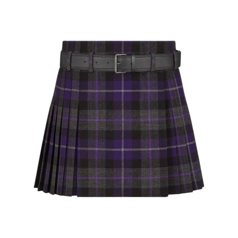 DIOR FW24 Casual Short Skirts Women's Purple-0