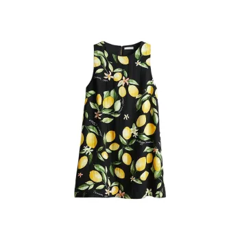 H&M Sleeveless Dress Women's Black/Lemon
