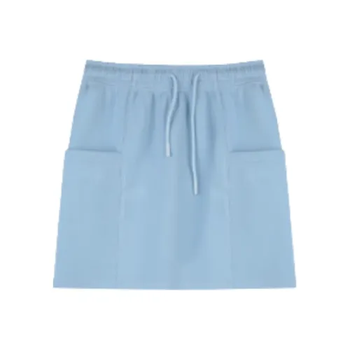 SOLIGHTER Casual Short Skirts Women's Baby Blue