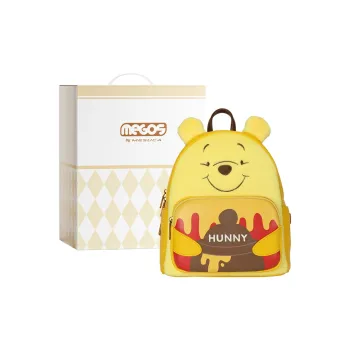 Disney Donald Duck Collection Winnie The Pooh, Collection Synthetic Leather Backpack Unisex Yellow/White Blue