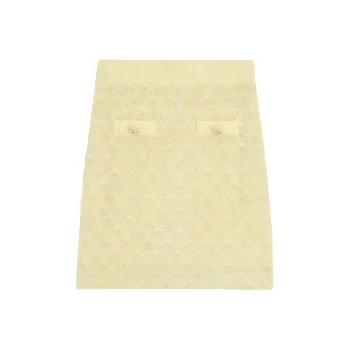 Bebe Casual Short Skirts Women's Yellow