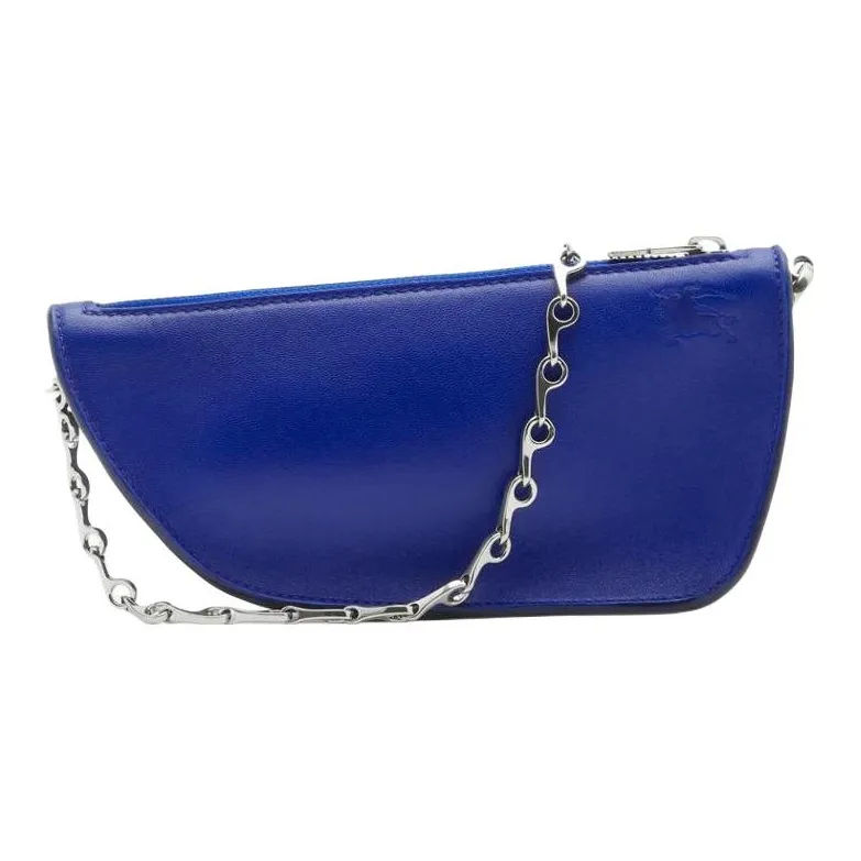 Burberry Lambskin Shoulder Bag Crossbody Bag Regular Women's Knight Blue-0