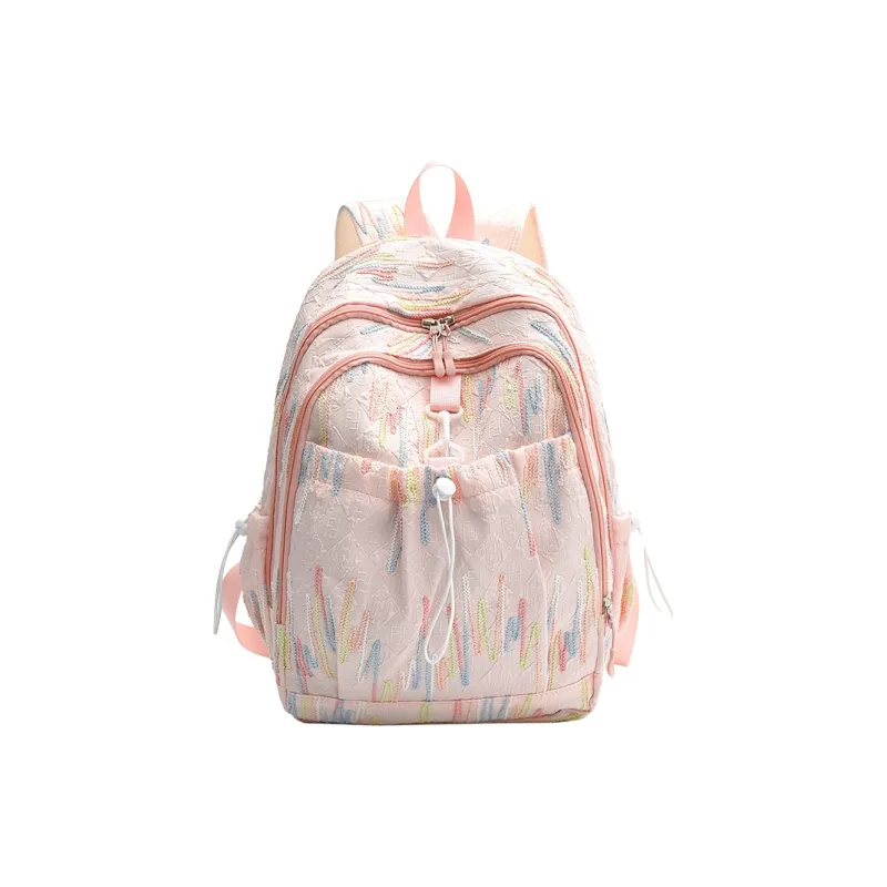 PAIBLOKS Canvas Backpack Women's Multicolor-5