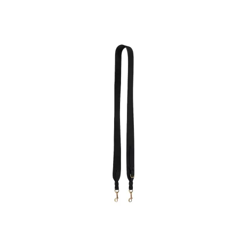 COACH Straps Pebbled Leather Bag Straps Women's Black