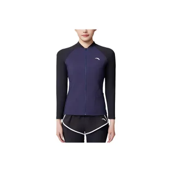 Anta Two Piece Swimsuits Women's Dark Blue/Basic Black
