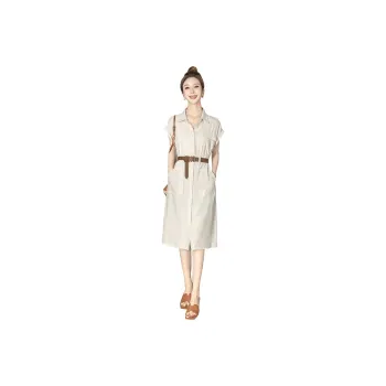 Cypress House Short Sleeved Dress Women's Beige