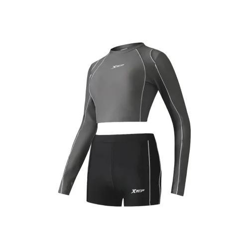 XTEP Two Piece Swimsuits Women's Gray