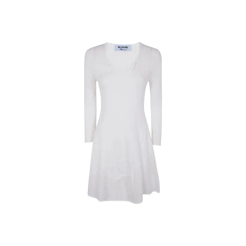 Blugirl Open knit Mini Dress-0