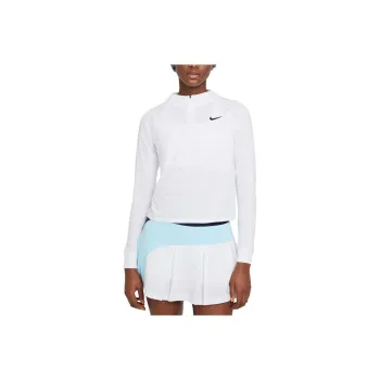 Nike Dri Fit Tennis Tops Women's White/ Black