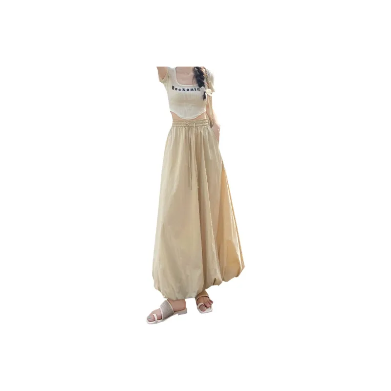 Concubine Zhu Casual Long Skirt Women's Black-5